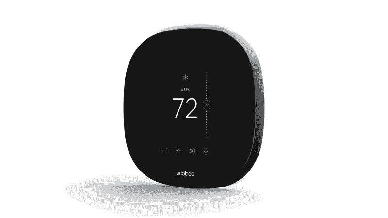 Ecobee thermostat set to 72 degrees.