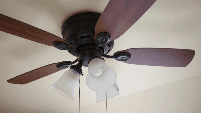 ceiling fan in room