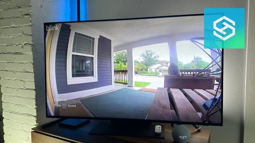 Blink camera showing on TV