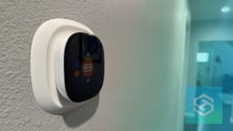 ecobee thermostat on wall