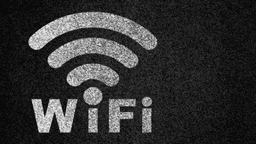 wifi icon with black background