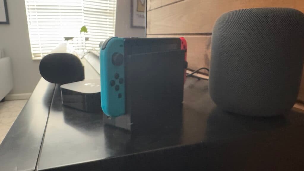 Nintendo Switch on charger