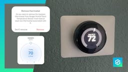 Nest thermostat and removal messages