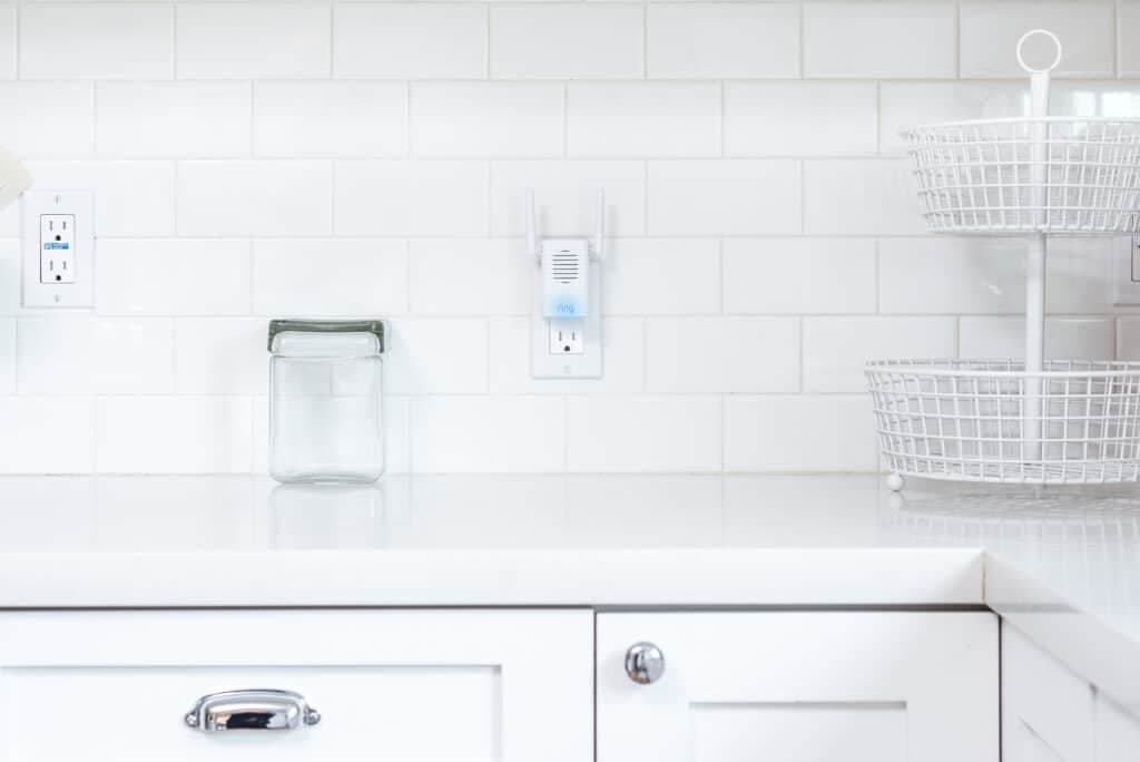ring chime pro plugged into kitchen outlet
