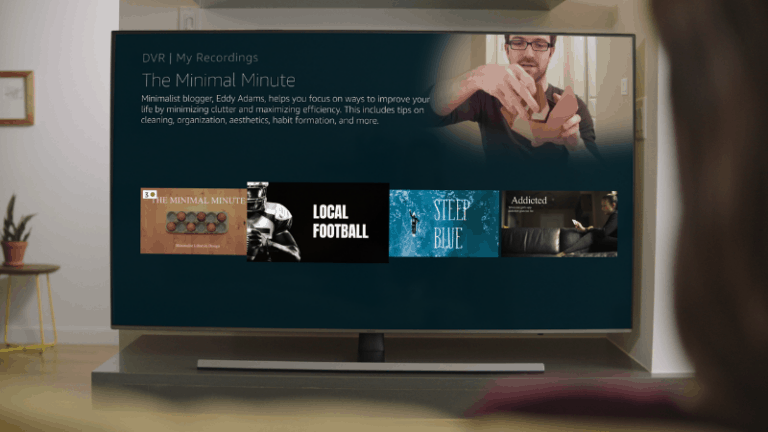 Fire tv recast recordings showing on smart TV
