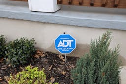 ADT sign on front yard