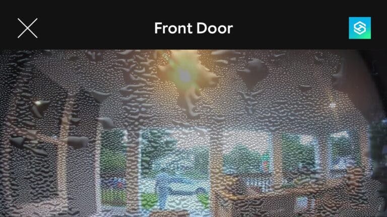 Ring Doorbell with foggy view