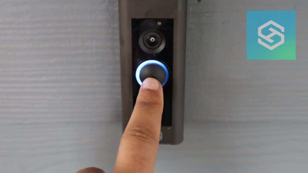 Pressing the Ring Doorbell