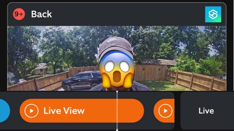 Ring live view and notifications