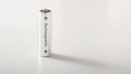 a single rechargeable battery on table