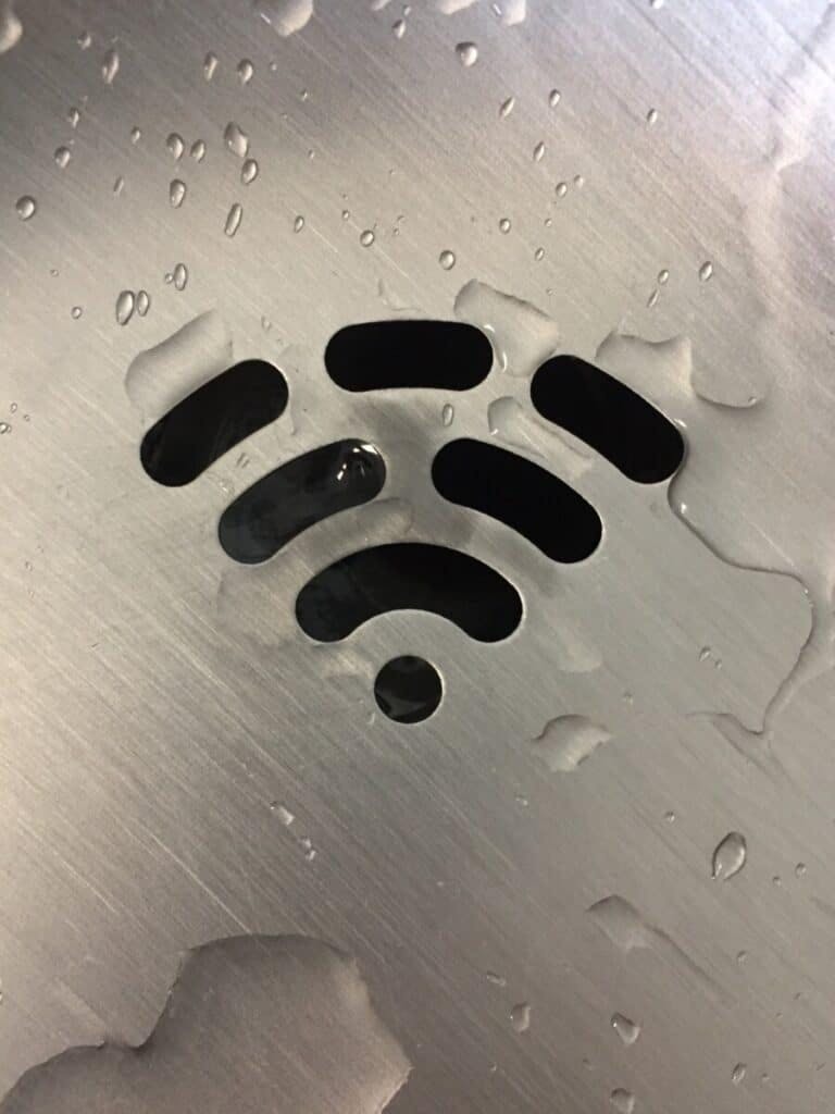Wifi symbol w/ water