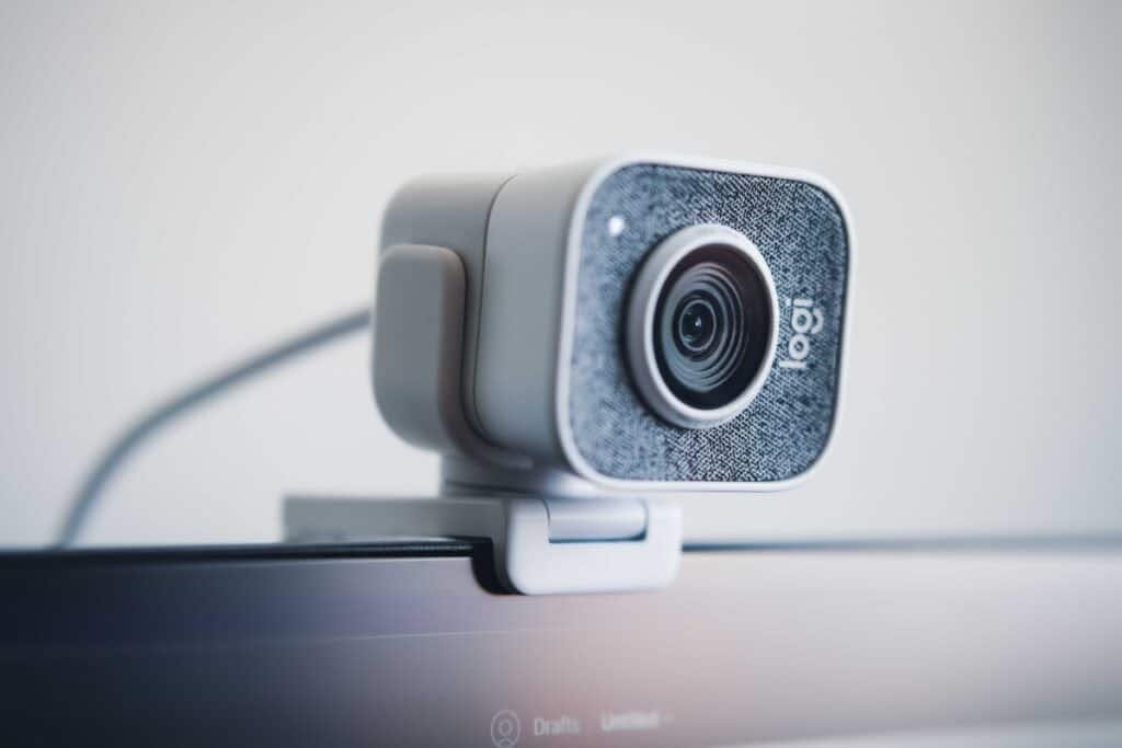 A web cam on top of a monitor