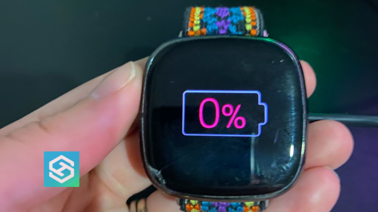 Fitbit Sense with a dead battery