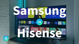 Samsung vs hisense text on screen