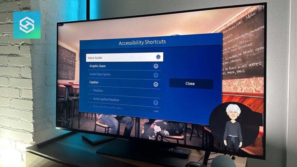 Samsung tv - voice guide shortcuts