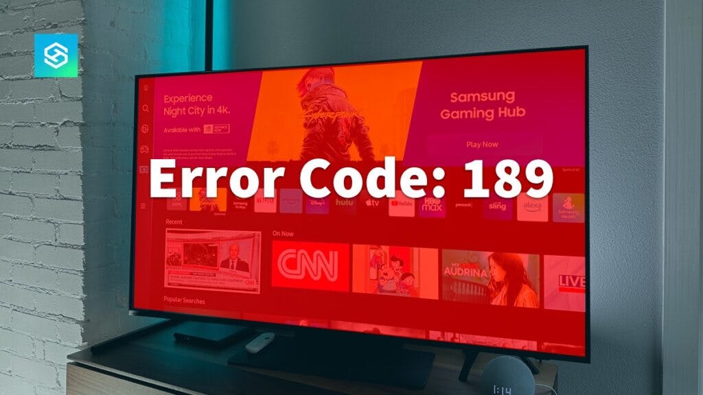 samsung tv: error code 189