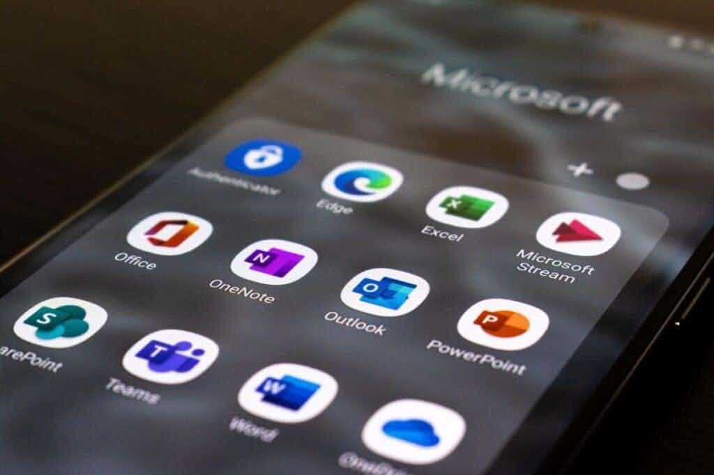 microsoft apps on smart device