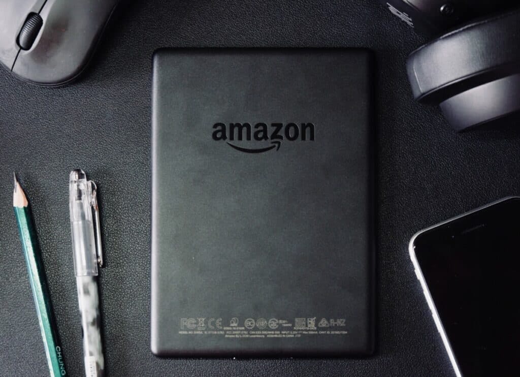 amazon tablet on desk