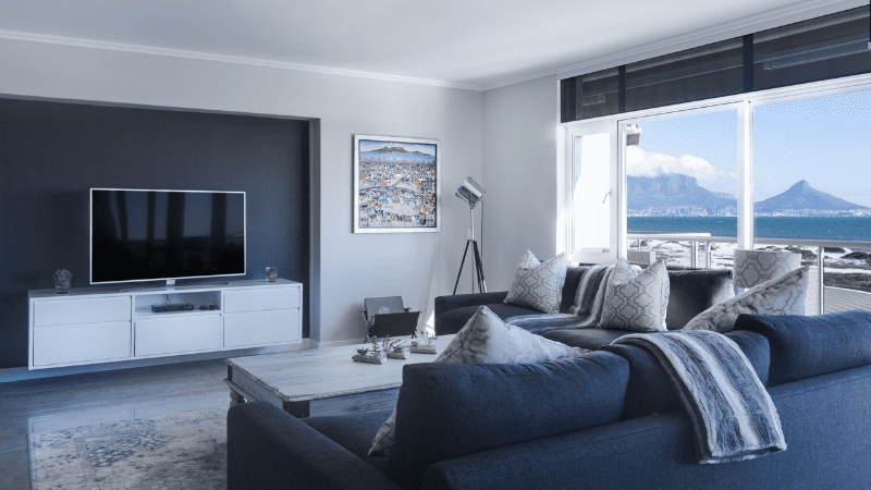 smart tv in living room