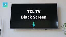TCL TV with black screen