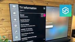 LG TV tv information screen