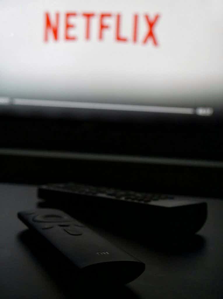 netflix logo on tv screen