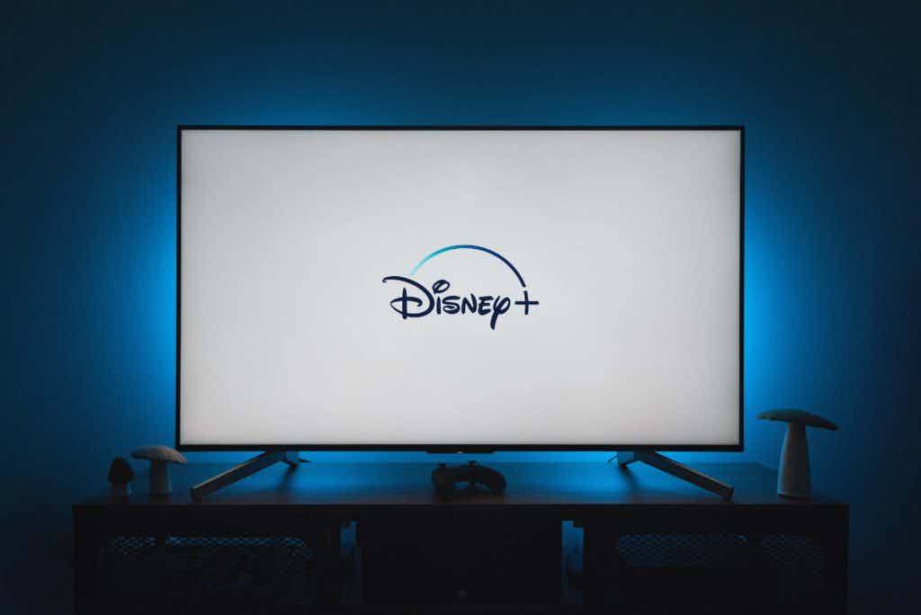 Disney plus on tv screen