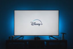 Disney plus on tv screen