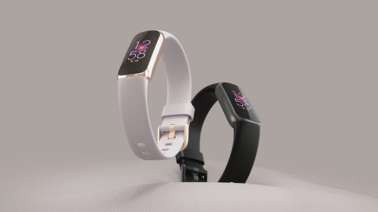 fitbit luxes on plain background