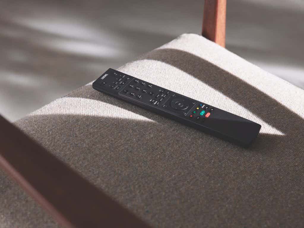 remote on couch