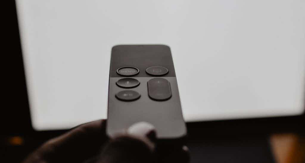 remote pointing at tv