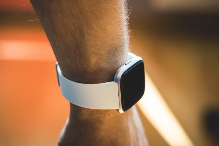 fitbit on arm
