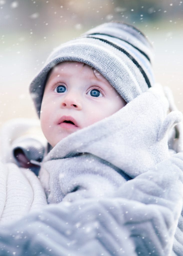 Baby in snow