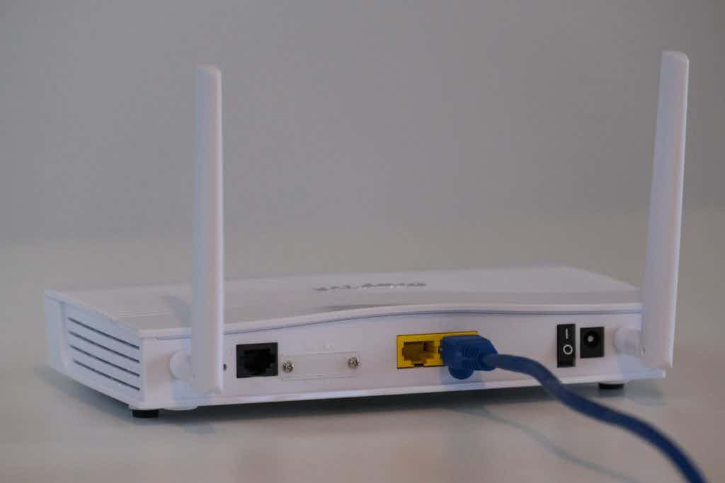 White wifi router
