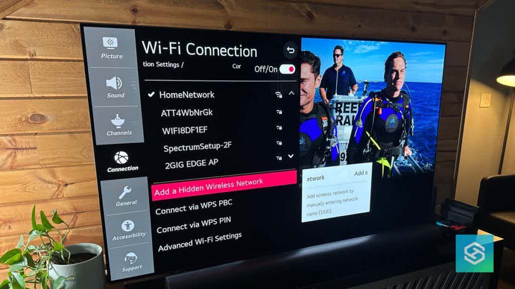 LG TV connecting to wifi