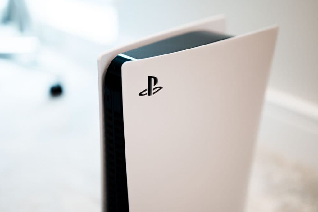PS5 on table