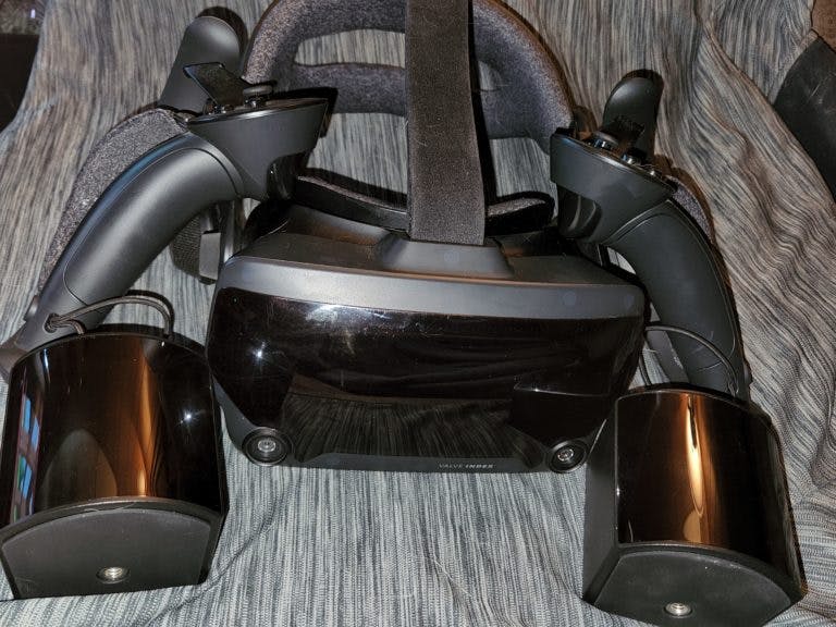 Valve Index VR headset front view