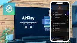 Airplay on TV screen
