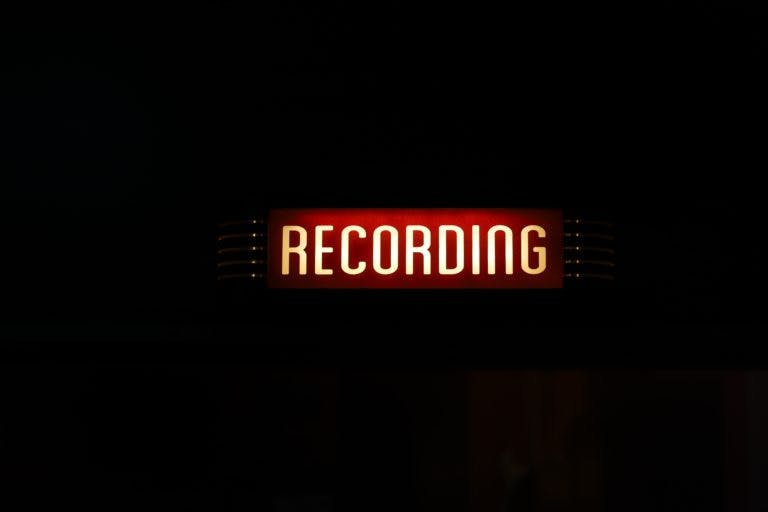 Recording light