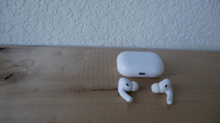 airpods on table