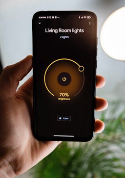 Controlling lights on phone