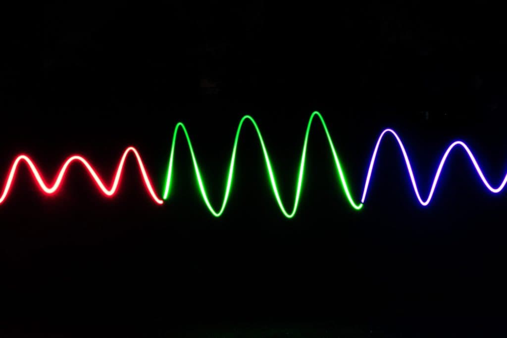 RGB light squiggle