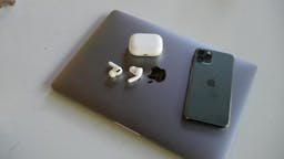AirPods with an iPhone and Macbook