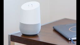 Google Home on table