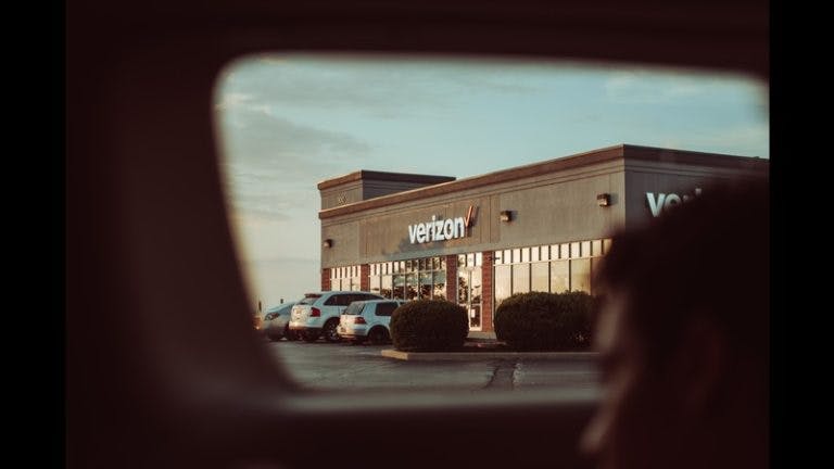 Exterior of Verizon store