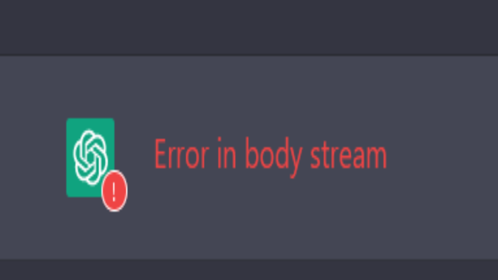 Error in body stream message