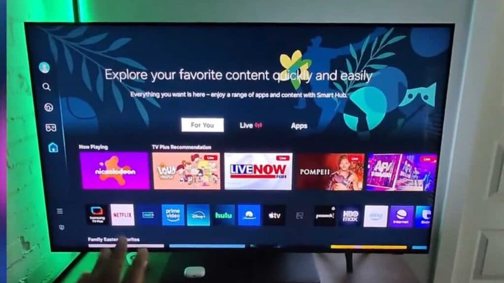 Search for apps on Samsung TV