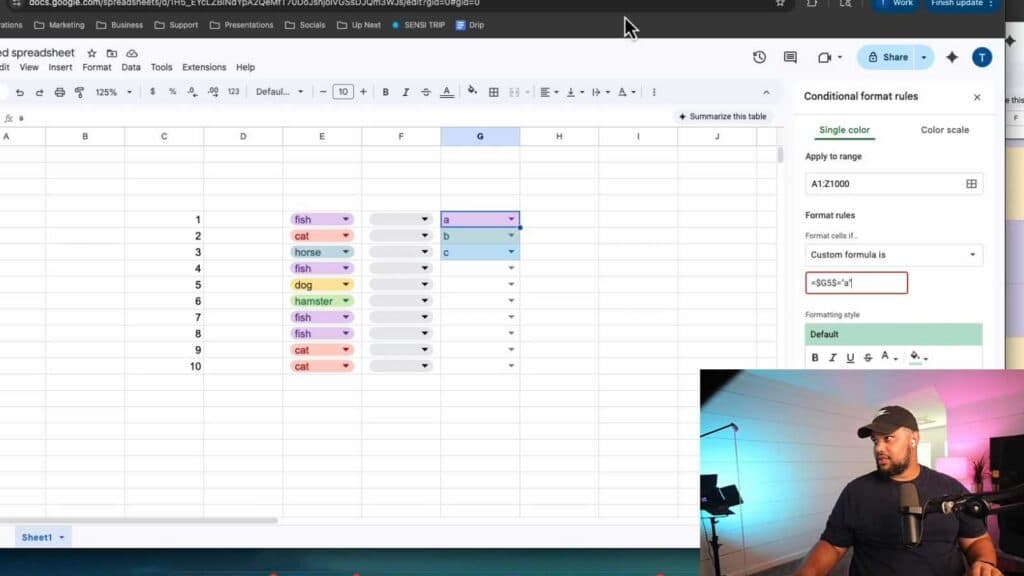 How to Create Drop Down Lists in Google Sheets