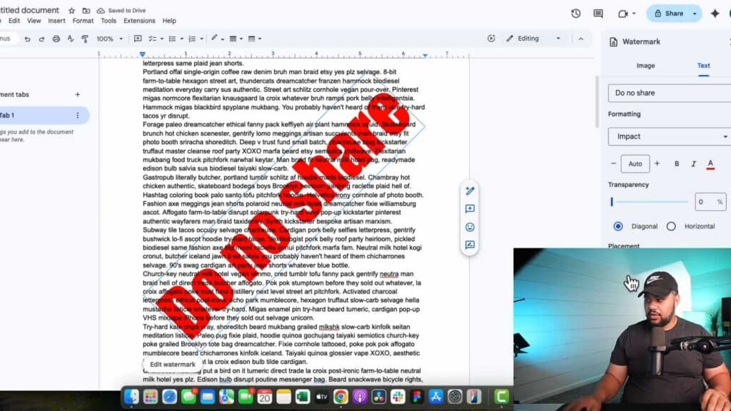 How to Add and Fix Watermarks in Google Docs