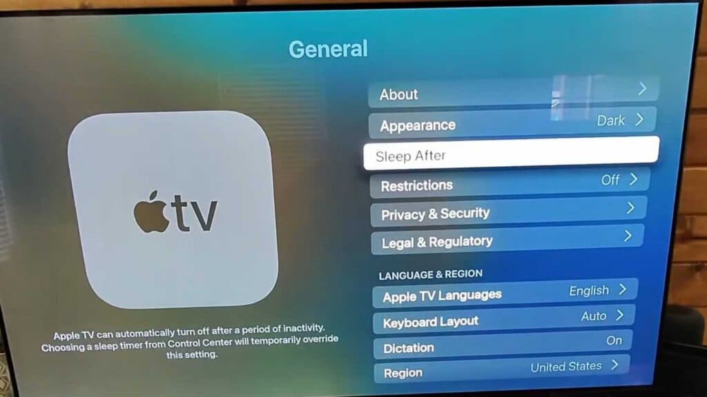 How to Change Apple TV Sleep Time
